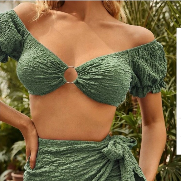 New Vacation Green Women's Skirt + Top size XS - Picture 3 of 4